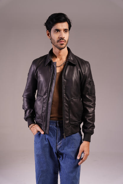 DETACHABLE FUR LEATHER JACKET